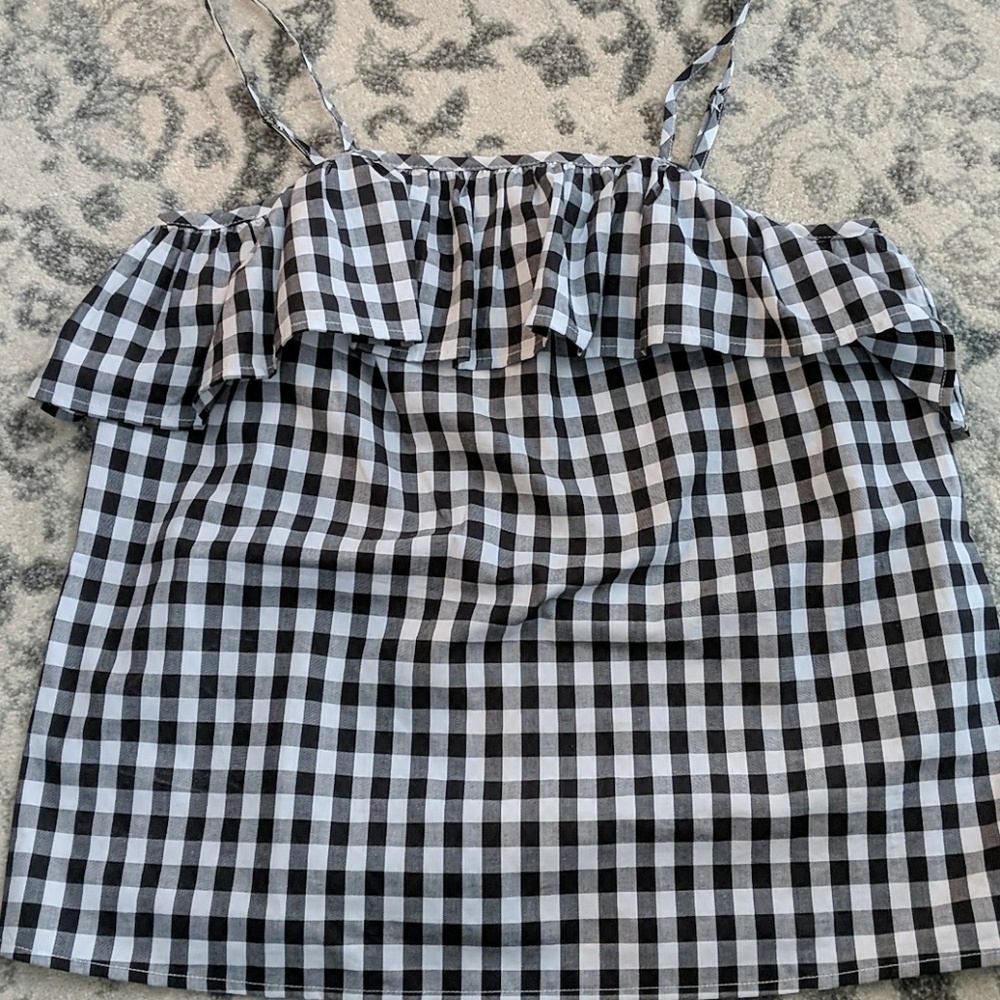 NWT a.n.d eawy black & white tank top